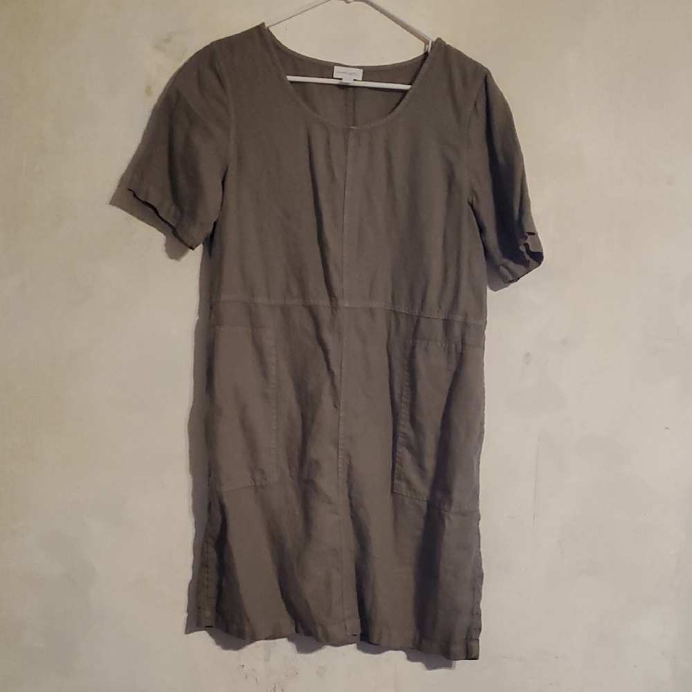 Elegant Olive Green Dress